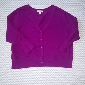 Purple button up, cover up fashion bug 1X